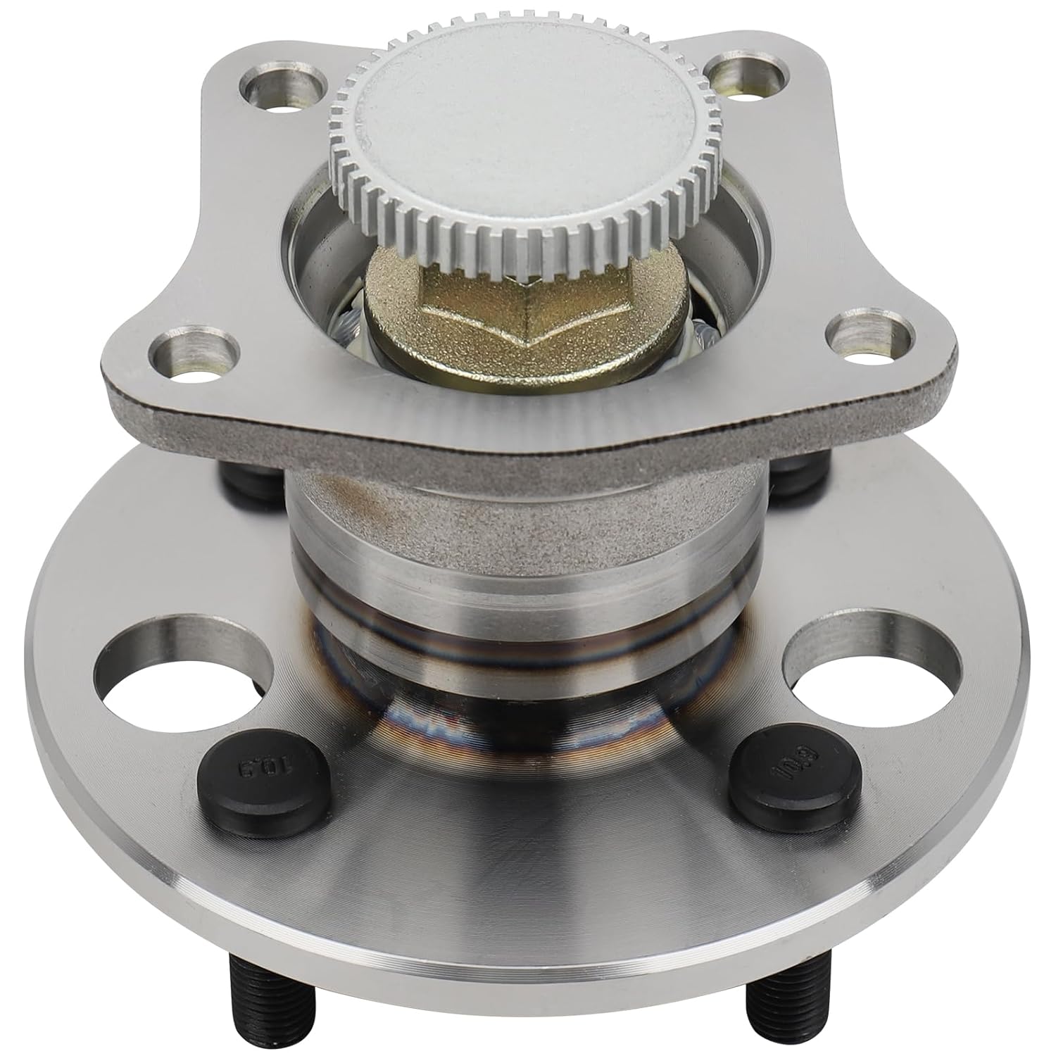 front wheel bearing and hub assembly